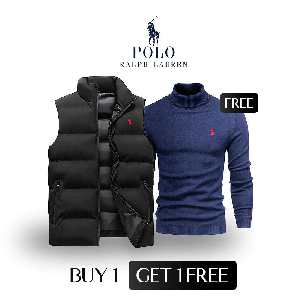 Buy 1 RL Vest, Get 1 RL Sweater Free – Double the Style, Zero Extra Cost